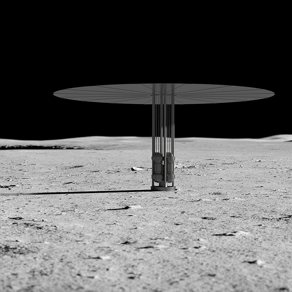 Лунный микрореактор с температурой 1000°C: ключ к новой эпохе баз на Луне